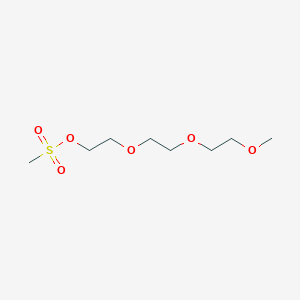 Chemical structure of m-PEG3-OMs