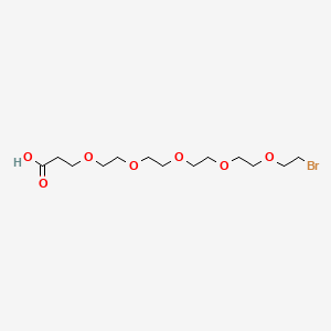 Chemical structure of Bromo-PEG5-acid