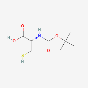 Chemical structure of (tert-Butoxycarbonyl)-D-cysteine