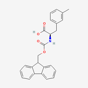 Chemical structure of Fmoc-D-3-Methylphenylalanine
