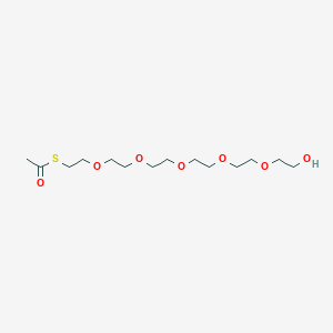Chemical structure of S-acetyl-PEG6