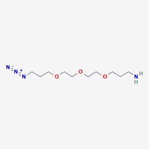 Chemical structure of Azido-C1-PEG3-C3-NH2