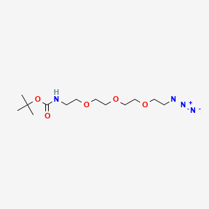 Chemical structure of Boc-N-Amido-PEG3-azide