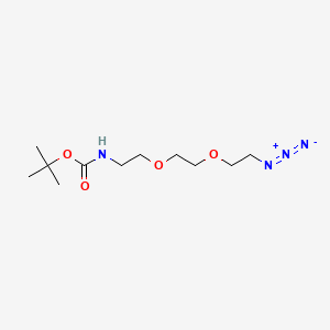 Chemical structure of t-Boc-N-Amido-PEG2-Azide