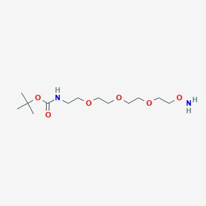 Chemical structure of Aminooxy-PEG3-NH-Boc