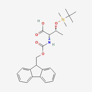 Chemical structure of Fmoc-Thr(TBDMS)-OH
