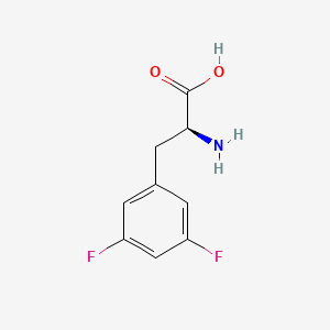 Chemical structure of H-Phe(3,5-DiF)-OH