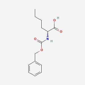Chemical structure of Cbz-D-norleucine