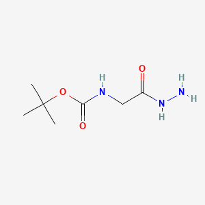 Chemical structure of tert-Butyl (2-hydrazinyl-2-oxoethyl)carbamate