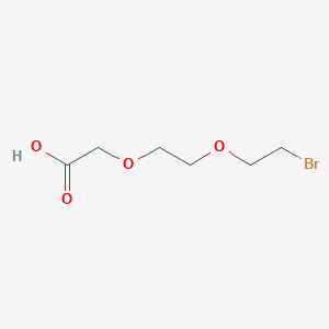 Chemical structure of Bromo-PEG2-acetic acid