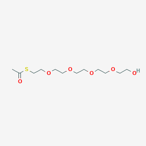 Chemical structure of S-acetyl-PEG5-alcohol