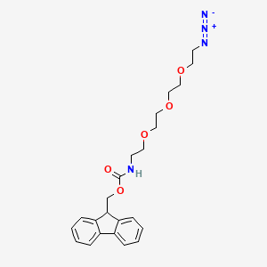 Chemical structure of Fmoc-N-amido-PEG3-azide
