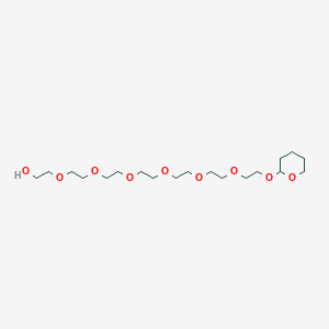 Chemical structure of THP-PEG7-alcohol