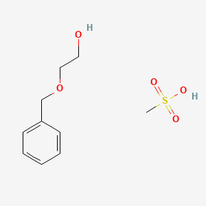 Chemical structure of Benzyl-PEG1-Ms