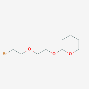 Chemical structure of Bromo-PEG2-THP
