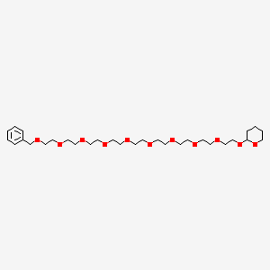 Chemical structure of Benzyl-PEG9-THP