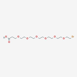 Chemical structure of Br-PEG6-C2-acid