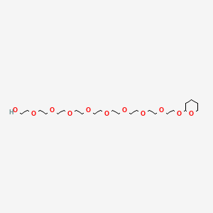 Chemical structure of THP-PEG9-OH
