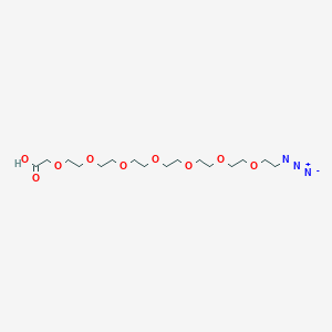 Chemical structure of Azido-PEG7-CH2COOH