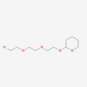 Chemical structure of Bromo-PEG3-THP