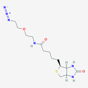 Chemical structure of Biotin-PEG1-azide