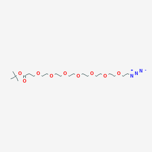 Chemical structure of Azido-PEG7-t-butyl ester