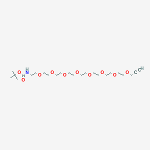 Chemical structure of Boc-NH-PEG8-propargyl