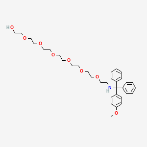 Chemical structure of Methoxy-Tr-NH-PEG7