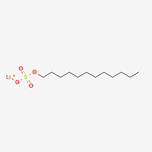 Chemical structure of Lithium dodecyl sulfate