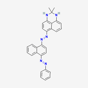 Chemical structure of Sudan Black B