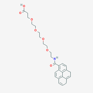 Chemical structure of Pyrene-PEG4-acid
