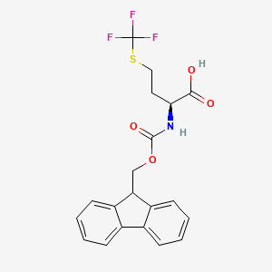 Chemical structure of Fmoc-Met(CF3)-OH