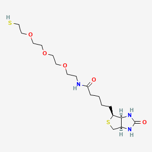 Chemical structure of Biotin-PEG3-SH
