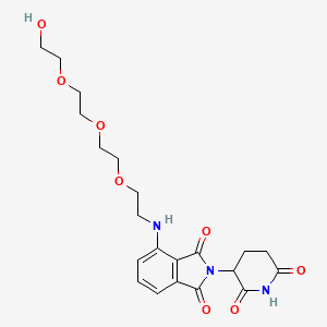 Chemical structure of Thalidomide-NH-C2-PEG3-OH