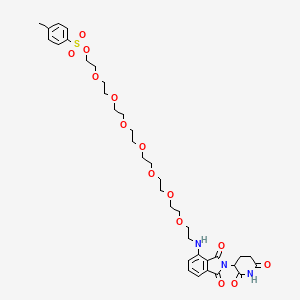 Chemical structure of Thalidomide-NH-PEG8-Ts