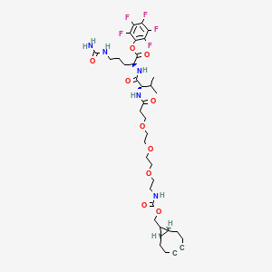 Chemical structure of BCN-PEG3-VC-PFP ester
