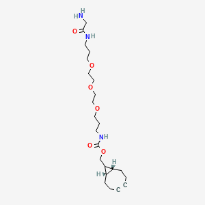 Chemical structure of Gly-PEG3-endo-BCN