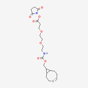 Chemical structure of endo-BCN-PEG2-NHS ester