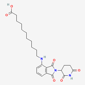 Chemical structure of Thalidomide-NH-C10-COOH