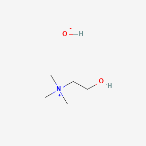 Chemical structure of Choline hydroxide