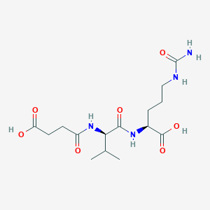 Chemical structure of Acid-propionylamino-Val-Cit-OH