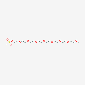 Chemical structure of m-PEG8-Ms