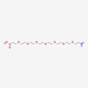 Chemical structure of Amino-PEG7-acid