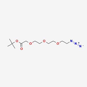 Chemical structure of Azido-PEG3-C-Boc