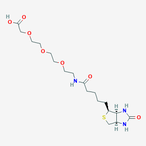 Chemical structure of Biotin-PEG3-CH2COOH