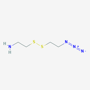 Chemical structure of Azidoethyl-SS-ethylamine