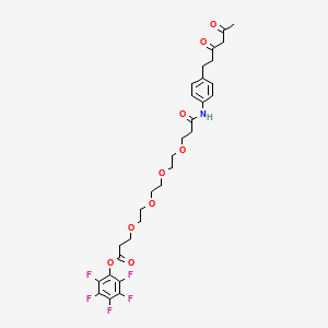 Chemical structure of Diketone-PEG4-PFP ester