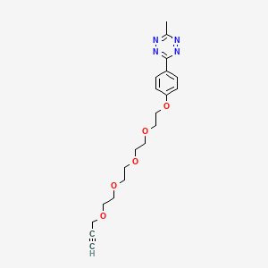 Chemical structure of Methyltetrazine-PEG5-alkyne