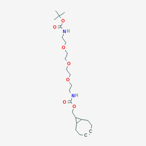 Chemical structure of endo-BCN-PEG3-NH-Boc