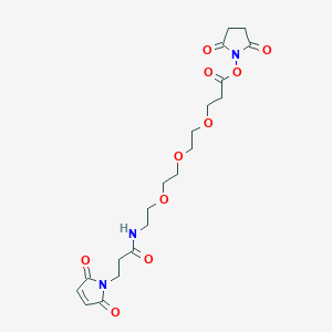 Chemical structure of Mal-amido-PEG3-NHS ester